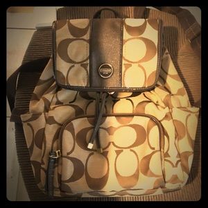 Authentic Coach Backpack Purse